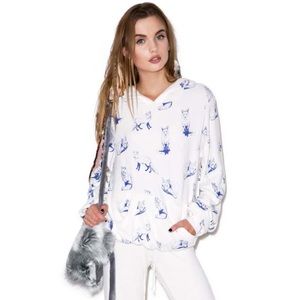Wildfox NWT Fox Toile Hoodie